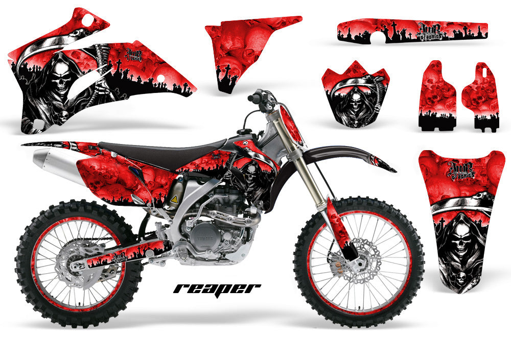Graphics Kit Decal Wrap + # Plates For Yamaha YZ250F YZ450F 2006-2009 REAPER RED-atv motorcycle utv parts accessories gear helmets jackets gloves pantsAll Terrain Depot