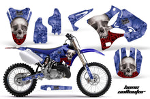 Load image into Gallery viewer, Dirt Bike Graphics Kit Decal Wrap for Yamaha YZ125 YZ250 2002-2014 BONES BLUE-atv motorcycle utv parts accessories gear helmets jackets gloves pantsAll Terrain Depot