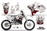 Dirt Bike Graphics Kit Decal Wrap for Yamaha YZ125 YZ250 2002-2014 BONES WHITE