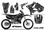 Dirt Bike Graphics Kit Decal Wrap for Yamaha YZ125 YZ250 2002-2014 CAMOPLATE BLACK