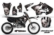 Load image into Gallery viewer, Dirt Bike Graphics Kit Decal Wrap for Yamaha YZ125 YZ250 2002-2014 CHECKERED SILVER BLACK-atv motorcycle utv parts accessories gear helmets jackets gloves pantsAll Terrain Depot