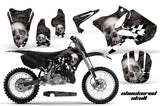 Dirt Bike Graphics Kit Decal Wrap for Yamaha YZ125 YZ250 2002-2014 CHECKERED SILVER BLACK