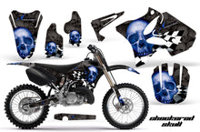 Load image into Gallery viewer, Dirt Bike Graphics Kit Decal Wrap for Yamaha YZ125 YZ250 2002-2014 CHECKERED BLUE BLACK-atv motorcycle utv parts accessories gear helmets jackets gloves pantsAll Terrain Depot