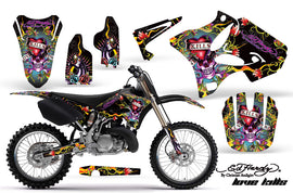 Dirt Bike Graphics Kit Decal Wrap for Yamaha YZ125 YZ250 2002-2014 EDHLK BLACK-atv motorcycle utv parts accessories gear helmets jackets gloves pantsAll Terrain Depot