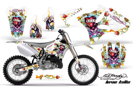 Dirt Bike Graphics Kit Decal Wrap for Yamaha YZ125 YZ250 2002-2014 EDHLK WHITE-atv motorcycle utv parts accessories gear helmets jackets gloves pantsAll Terrain Depot