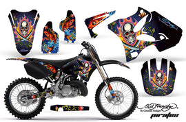 Dirt Bike Graphics Kit Decal Wrap for Yamaha YZ125 YZ250 2002-2014 EDHP BLUE-atv motorcycle utv parts accessories gear helmets jackets gloves pantsAll Terrain Depot
