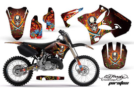 Dirt Bike Graphics Kit Decal Wrap for Yamaha YZ125 YZ250 2002-2014 EDHP RED-atv motorcycle utv parts accessories gear helmets jackets gloves pantsAll Terrain Depot