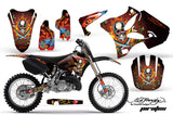 Dirt Bike Graphics Kit Decal Wrap for Yamaha YZ125 YZ250 2002-2014 EDHP RED