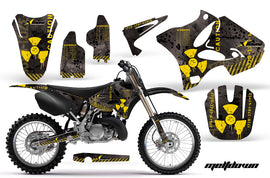Dirt Bike Graphics Kit Decal Wrap for Yamaha YZ125 YZ250 2002-2014 MELTDOWN YELLOW BLACK-atv motorcycle utv parts accessories gear helmets jackets gloves pantsAll Terrain Depot