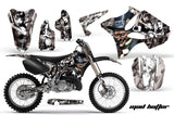 Dirt Bike Graphics Kit Decal Wrap for Yamaha YZ125 YZ250 2002-2014 HATTER WHITE SILVER