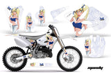 Dirt Bike Graphics Kit Decal Wrap for Yamaha YZ125 YZ250 2002-2014 MANDY BLUE