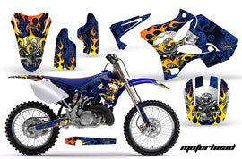 Dirt Bike Graphics Kit Decal Wrap for Yamaha YZ125 YZ250 2002-2014 MOTORHEAD BLUE-atv motorcycle utv parts accessories gear helmets jackets gloves pantsAll Terrain Depot