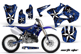 Dirt Bike Graphics Kit Decal Wrap for Yamaha YZ125 YZ250 2002-2014 NORTHSTAR BLUE-atv motorcycle utv parts accessories gear helmets jackets gloves pantsAll Terrain Depot