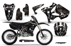 Dirt Bike Graphics Kit Decal Wrap for Yamaha YZ125 YZ250 2002-2014 REAPER BLACK-atv motorcycle utv parts accessories gear helmets jackets gloves pantsAll Terrain Depot