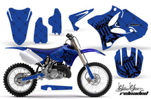 Load image into Gallery viewer, Dirt Bike Graphics Kit Decal Wrap for Yamaha YZ125 YZ250 2002-2014 RELOADED BLACK BLUE-atv motorcycle utv parts accessories gear helmets jackets gloves pantsAll Terrain Depot