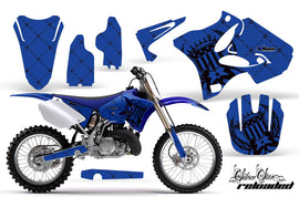 Dirt Bike Graphics Kit Decal Wrap for Yamaha YZ125 YZ250 2002-2014 RELOADED BLACK BLUE-atv motorcycle utv parts accessories gear helmets jackets gloves pantsAll Terrain Depot