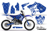 Dirt Bike Graphics Kit Decal Wrap for Yamaha YZ125 YZ250 2002-2014 RELOADED BLUE WHITE