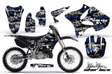 Dirt Bike Graphics Kit Decal Wrap for Yamaha YZ125 YZ250 2002-2014 SSSH BLUE BLACK