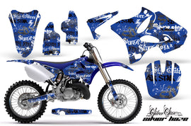 Dirt Bike Graphics Kit Decal Wrap for Yamaha YZ125 YZ250 2002-2014 SSSH BLACK BLUE-atv motorcycle utv parts accessories gear helmets jackets gloves pantsAll Terrain Depot