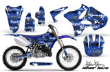 Dirt Bike Graphics Kit Decal Wrap for Yamaha YZ125 YZ250 2002-2014 SSSH BLACK BLUE