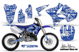 Dirt Bike Graphics Kit Decal Wrap for Yamaha YZ125 YZ250 2002-2014 SSSH WHITE BLUE