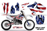 Dirt Bike Graphics Kit Decal Wrap for Yamaha YZ125 YZ250 2002-2014 USA FLAG