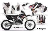 Dirt Bike Graphics Kit Decal Wrap for Yamaha YZ125 YZ250 2002-2014 TBOMBER BLACK