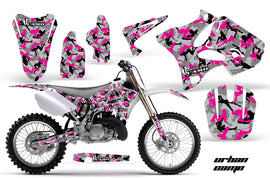 Dirt Bike Graphics Kit Decal Wrap for Yamaha YZ125 YZ250 2002-2014 URBAN CAMO PINK-atv motorcycle utv parts accessories gear helmets jackets gloves pantsAll Terrain Depot