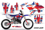 Dirt Bike Graphics Kit Decal Wrap for Yamaha YZ125 YZ250 2002-2014 UNION JACK