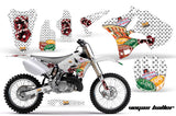 Dirt Bike Graphics Kit Decal Wrap for Yamaha YZ125 YZ250 2002-2014 VEGAS WHITE