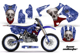 Graphics Kit Decal Sticker Wrap + # Plates For Yamaha YZ125 YZ250 2002-2014 BONES BLUE
