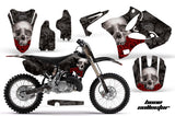 Graphics Kit Decal Sticker Wrap + # Plates For Yamaha YZ125 YZ250 2002-2014 BONES BLACK