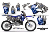 Graphics Kit Decal Sticker Wrap + # Plates For Yamaha YZ125 YZ250 2002-2014 CHECKERED BLUE
