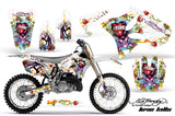 Graphics Kit Decal Sticker Wrap + # Plates For Yamaha YZ125 YZ250 2002-2014 EDHLK WHITE