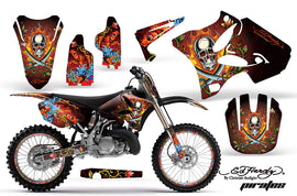 Graphics Kit Decal Sticker Wrap + # Plates For Yamaha YZ125 YZ250 2002-2014 EDHP RED-atv motorcycle utv parts accessories gear helmets jackets gloves pantsAll Terrain Depot