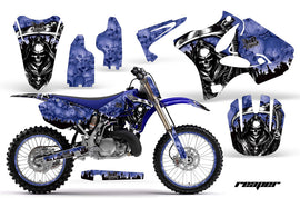 Graphics Kit Decal Sticker Wrap + # Plates For Yamaha YZ125 YZ250 2002-2014 REAPER BLUE-atv motorcycle utv parts accessories gear helmets jackets gloves pantsAll Terrain Depot