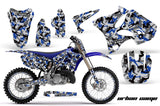 Graphics Kit Decal Sticker Wrap + # Plates For Yamaha YZ125 YZ250 2002-2014 URBAN CAMO BLUE