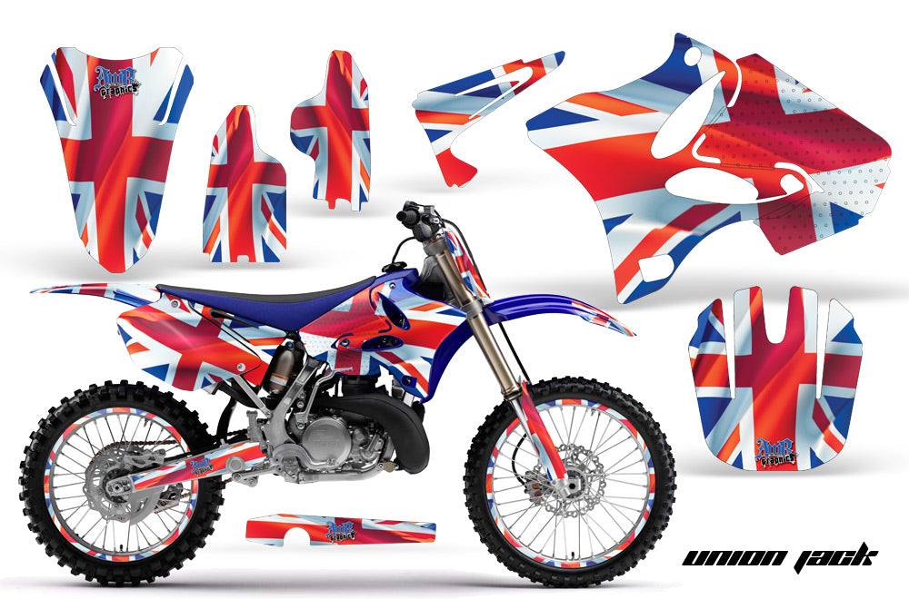 Graphics Kit Decal Sticker Wrap + # Plates For Yamaha YZ125 YZ250 2002-2014 UNION JACK-atv motorcycle utv parts accessories gear helmets jackets gloves pantsAll Terrain Depot