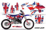Graphics Kit Decal Sticker Wrap + # Plates For Yamaha YZ125 YZ250 2002-2014 UNION JACK