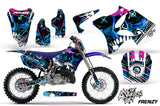Graphics Kit Decal Sticker Wrap + # Plates For Yamaha YZ125 YZ250 2002-2014 FRENZY BLUE