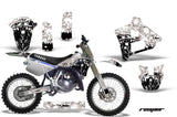 Dirt Bike Graphics Kit Decal Sticker Wrap For Yamaha YZ125 YZ250 1991-1992 REAPER WHITE
