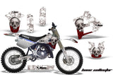 Dirt Bike Graphics Kit Decal Sticker Wrap For Yamaha YZ125 YZ250 1991-1992 BONES WHITE