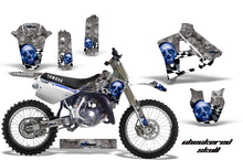 Load image into Gallery viewer, Dirt Bike Graphics Kit Decal Sticker Wrap For Yamaha YZ125 YZ250 1991-1992 CHECKERED SILVER BLUE-atv motorcycle utv parts accessories gear helmets jackets gloves pantsAll Terrain Depot