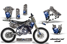 Load image into Gallery viewer, Graphics Kit Decal Sticker Wrap + # Plates For Yamaha YZ125 YZ250 1991-1992 CHECKERED BLUE SILVER-atv motorcycle utv parts accessories gear helmets jackets gloves pantsAll Terrain Depot