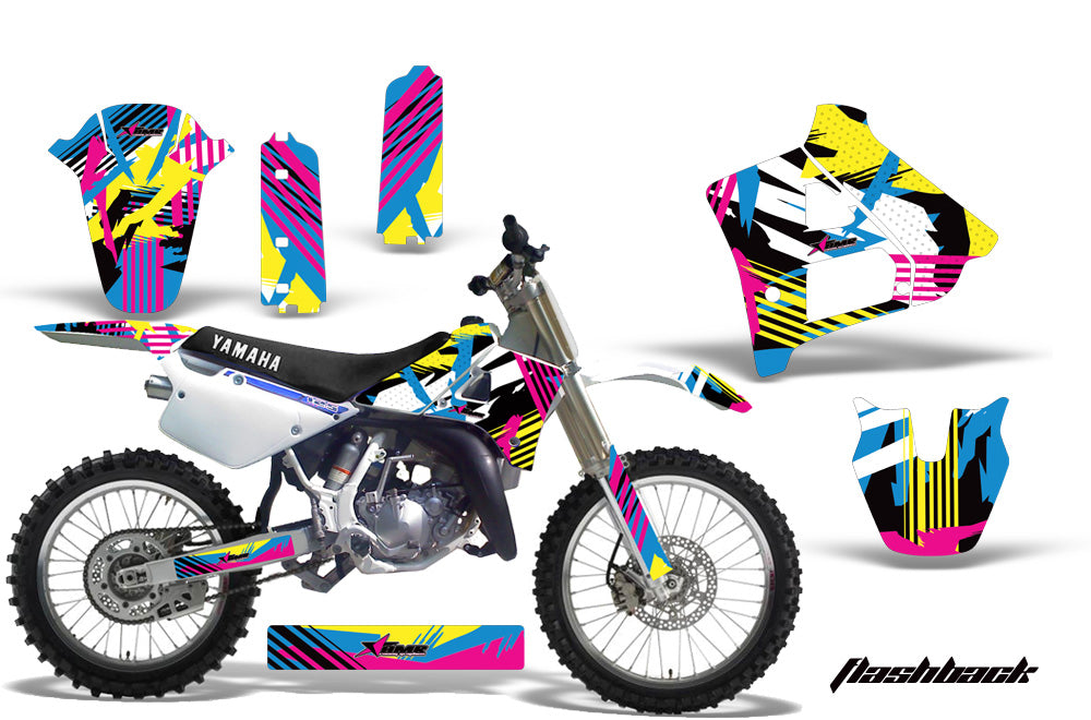 Dirt Bike Graphics Kit Decal Sticker Wrap For Yamaha YZ125 YZ250 1991-1992 FLASHBACK-atv motorcycle utv parts accessories gear helmets jackets gloves pantsAll Terrain Depot