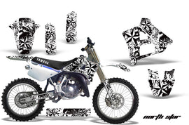 Dirt Bike Graphics Kit Decal Sticker Wrap For Yamaha YZ125 YZ250 1991-1992 NORTHSTAR WHITE-atv motorcycle utv parts accessories gear helmets jackets gloves pantsAll Terrain Depot
