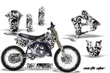 Graphics Kit Decal Sticker Wrap + # Plates For Yamaha YZ125 YZ250 1991-1992 NORTHSTAR WHITE