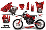 Dirt Bike Graphics Kit Decal Wrap For Yamaha YZ 250F/400F/426F 1998-2002 BONES RED