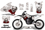 Dirt Bike Graphics Kit Decal Wrap For Yamaha YZ 250F/400F/426F 1998-2002 BONES WHITE