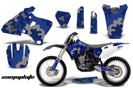 Dirt Bike Graphics Kit Decal Wrap For Yamaha YZ 250F/400F/426F 1998-2002 CAMOPLATE BLUE-atv motorcycle utv parts accessories gear helmets jackets gloves pantsAll Terrain Depot